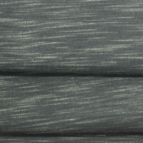 Heathered Grey Marl Scuba Knit, Polyester, 280 gsm