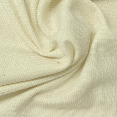 Polyester Viscose Stretch Rib Knit Fabric, 255 gsm, 130 cm — Khaki