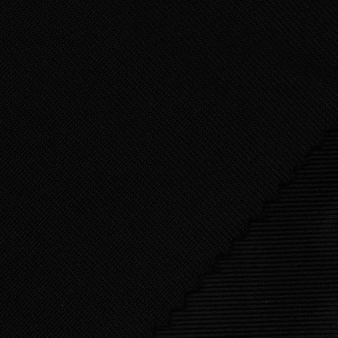 100% Polyester Knit Fabric, 430 gsm, 155 cm — Black