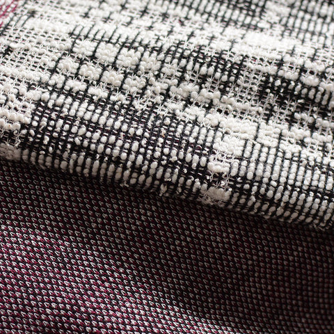 Red Plaid Jacquard, Poly-Cotton, 230 gsm