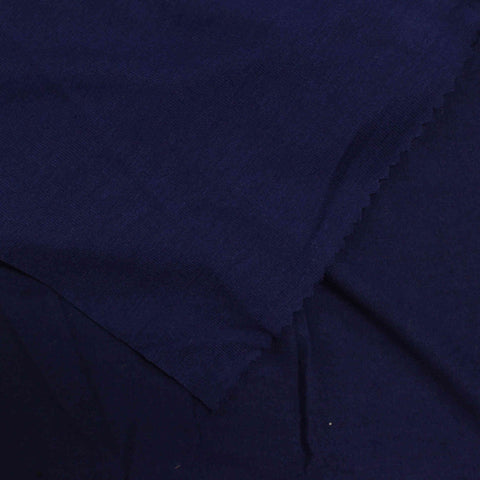 Viscose Stretch Jersey Knit Fabric, 165 gsm, 154 cm — Navy