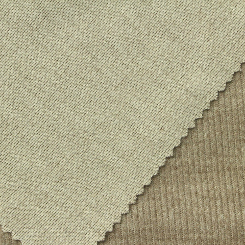 Viscose Polyester Blend Stretch Knit Fabric, 300 gsm, 185 cm — Khaki