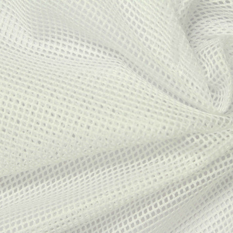 100% Polyester Mesh Fabric, 55 gsm, 160 cm — White