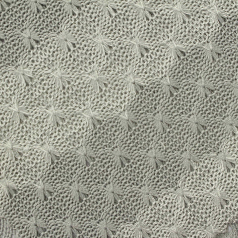 Jacquard Polyester Viscose Chunky Knit Fabric, 165 gsm, 165 cm — Grey