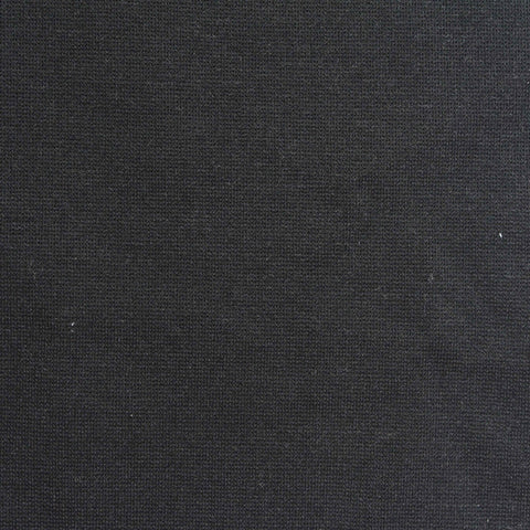 Viscose Nylon Stretch Ponte Knit Fabric, 330 gsm, 165 cm — Black