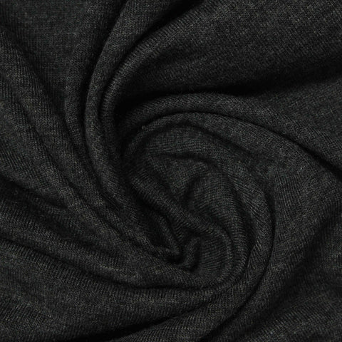 Polyester Viscose Jersey Knit Fabric, 150 gsm, 155 cm — Grey, ref EF-244399