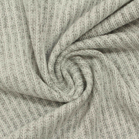 Light Grey Marl Chunky Knit, Polyester, 200 gsm