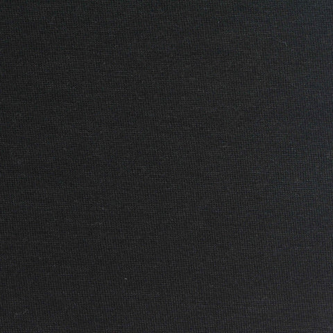 Polyester Stretch Jersey Knit Fabric, 200 gsm, 176 cm — Black