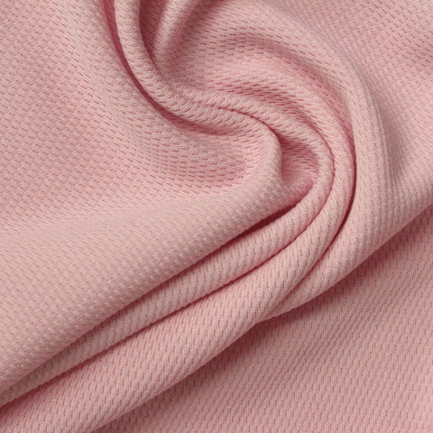 100% Polyester Birdseye Knit Fabric, 230 gsm, 150 cm — Pink