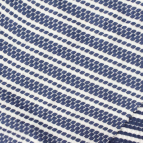 Blue Horizontal-Stripe Knit