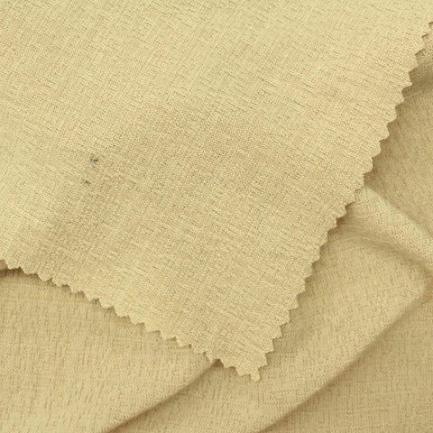 Pale Yellow Crinkled Crepe, Polyester