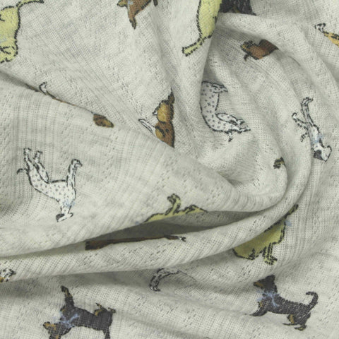 Grey Dogs Rib Knit, Polyester