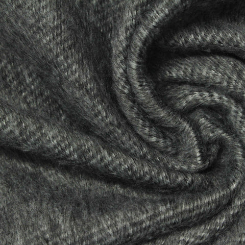 Grey Marl Velvet, Polyester, 270 gsm, 160 cm
