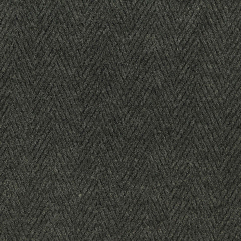 Dark Grey Herringbone Interlock Knit, Poly-Viscose