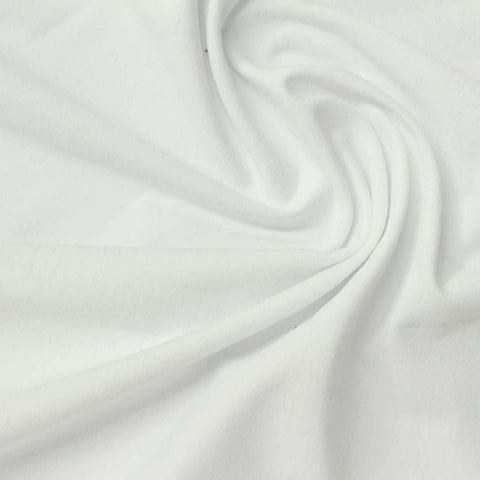 100% Polyester Jersey Knit Fabric, 170 gsm, 170 cm — White