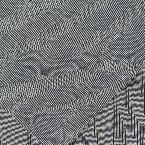 Dark Grey Vertical-Dash Jacquard, Polyester