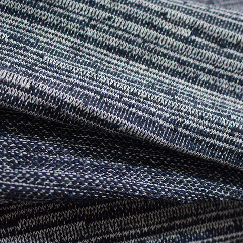 Dark Blue Marl Chunky Knit, Poly-Cotton, 280 gsm