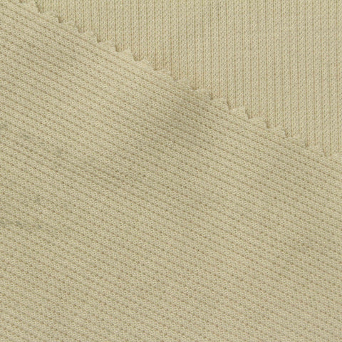 Light Cream Ribbed Rib Knit, Polyester