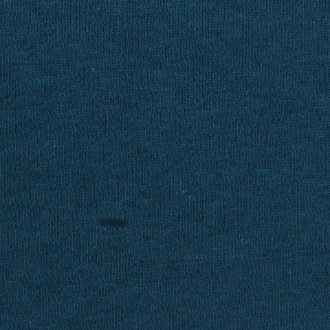 Brushed Cotton Polyester French Terry Fabric, 220 gsm, 165 cm — Navy