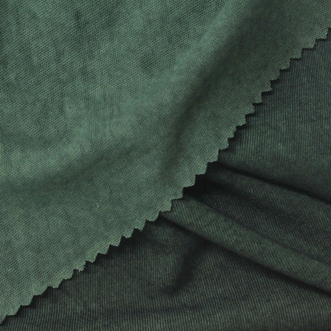 Dark Green Marl Jersey Knit, Cotton, 130 gsm, 150 cm