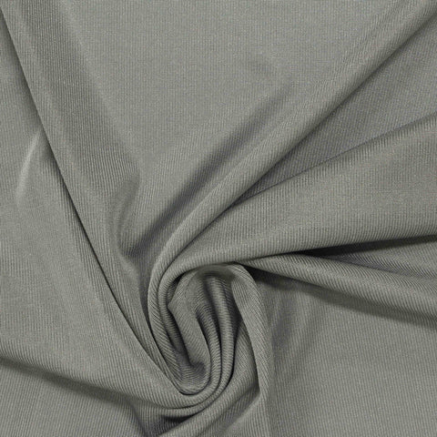Grey Rib Knit, Polyester