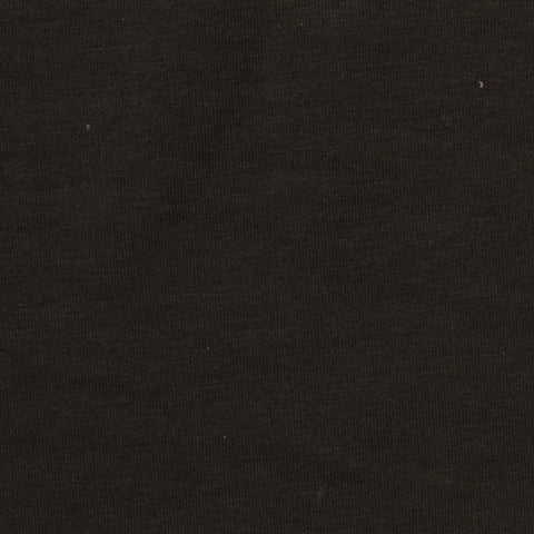 Cotton Viscose Jersey Knit Fabric, 170 gsm, 155 cm — Black