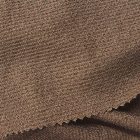 Brown Heathered-Marl Waffle Knit, Poly-Viscose