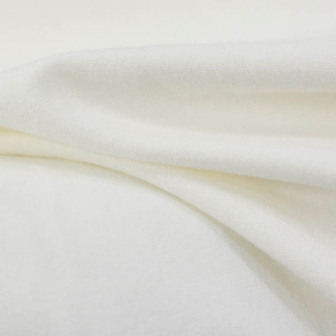 Brushed Cotton Stretch Jersey Knit Fabric, 194 gsm, 185 cm — Grey