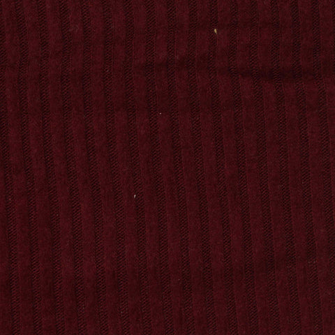 Brushed Polyester Viscose Stretch Rib Knit Fabric, 220 gsm, 152 cm — Red