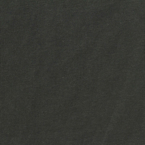 Charcoal Rib Knit, Cotton