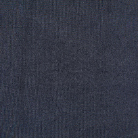 Polyester Stretch Milk Silk Knit Fabric, 140 gsm, 155 cm — Navy
