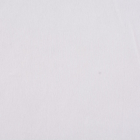100% Polyester Interlock Knit Fabric, 105 gsm, 165 cm — White
