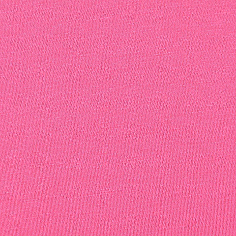 Polyester Viscose Stretch Jersey Knit Fabric, 166 gsm, 160 cm — Pink