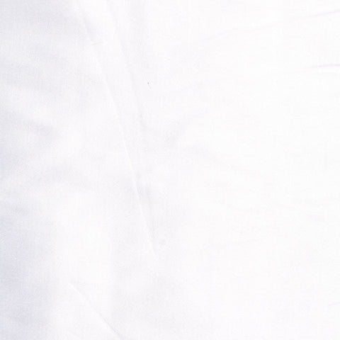 Polyester Cotton Stretch Sateen Fabric, 160 gsm, 144 cm — White