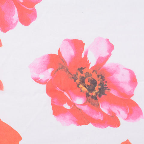 Pink Floral Woven, Polyester, 65 gsm