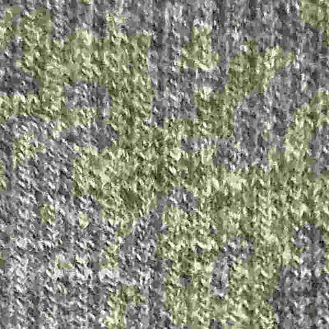 Green Abstract Rib Knit, Poly-Cotton