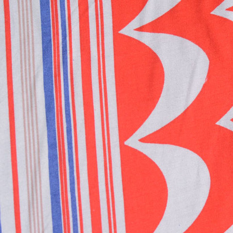 Red Stripes Woven, Viscose