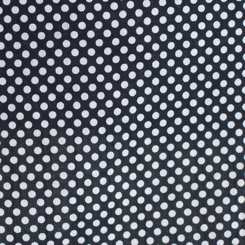 White Dots Poplin, Cotton, 74 gsm