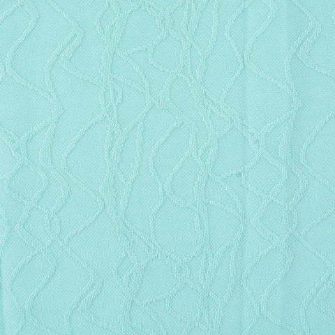 Jacquard 100% Polyester Knit Fabric, 127 gsm, 170 cm — Blue