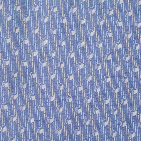 White Stripes Jacquard, Poly-Viscose