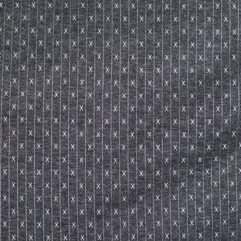 Dark Grey Vertical-Line Jacquard, Poly-Viscose, 150 cm, ref EF-4519