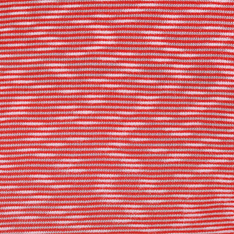 Red Horizontal-Stripe Knit, Viscose-Poly