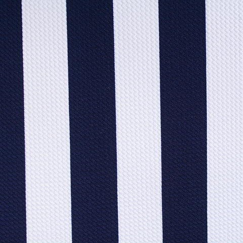 Navy Vertical-Stripe Jacquard, Polyester
