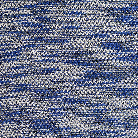 Blue Marl Chunky Knit, Viscose-Poly, 220 gsm
