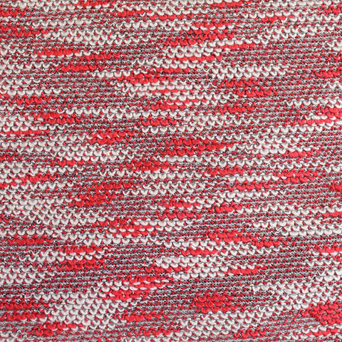Red Marl Chunky Knit, Viscose-Poly, 208 gsm, 160 cm, ref EF-4758