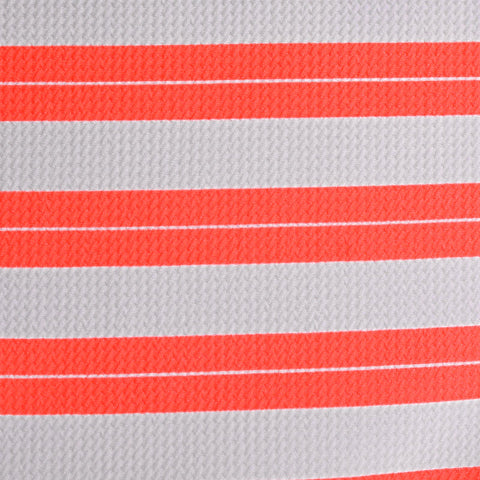 Orange Horizontal-Stripe Knit, Polyester
