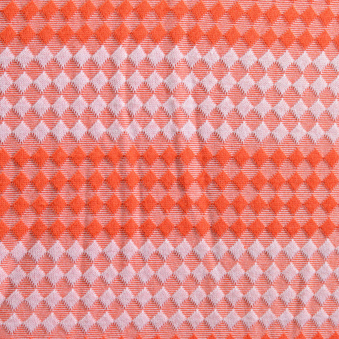 Orange Diamond Jacquard, Viscose