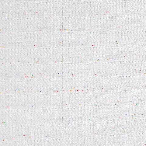 White Marl Jacquard, Polyester, 168 gsm