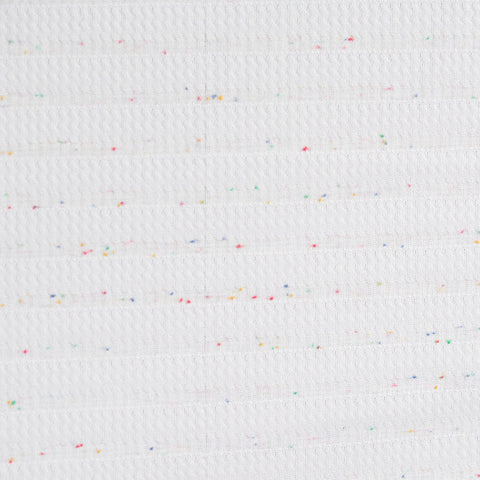 White Marl Jacquard, Polyester, 168 gsm