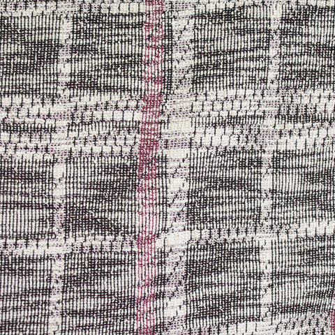 Red Plaid Jacquard, Poly-Cotton, 230 gsm